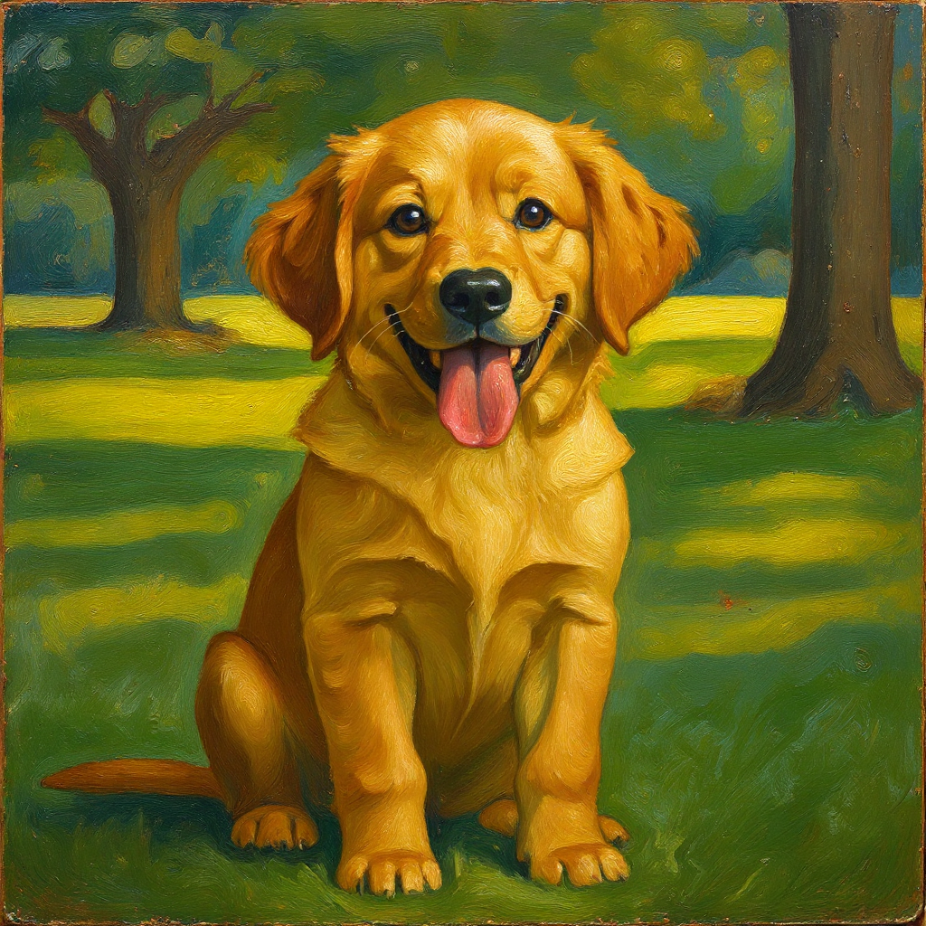 Oil painting style