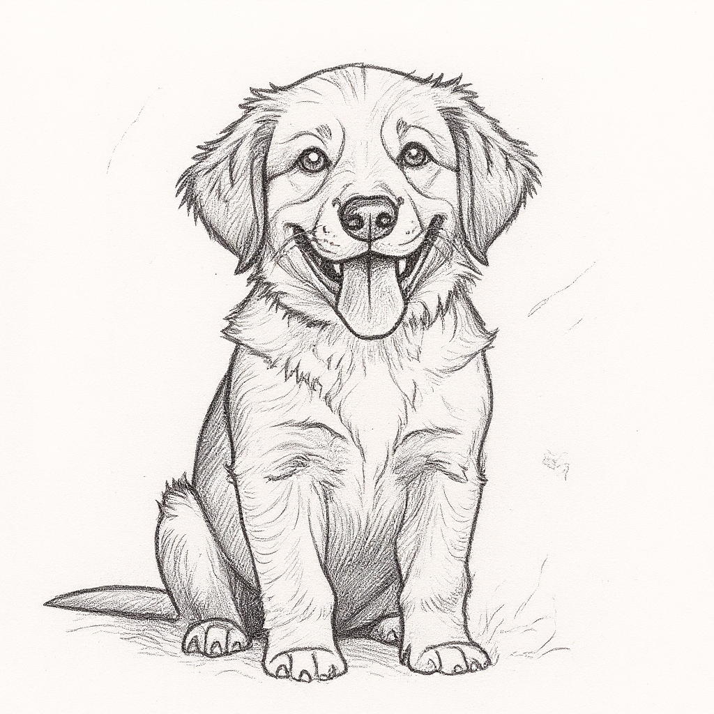 Pencil sketch style